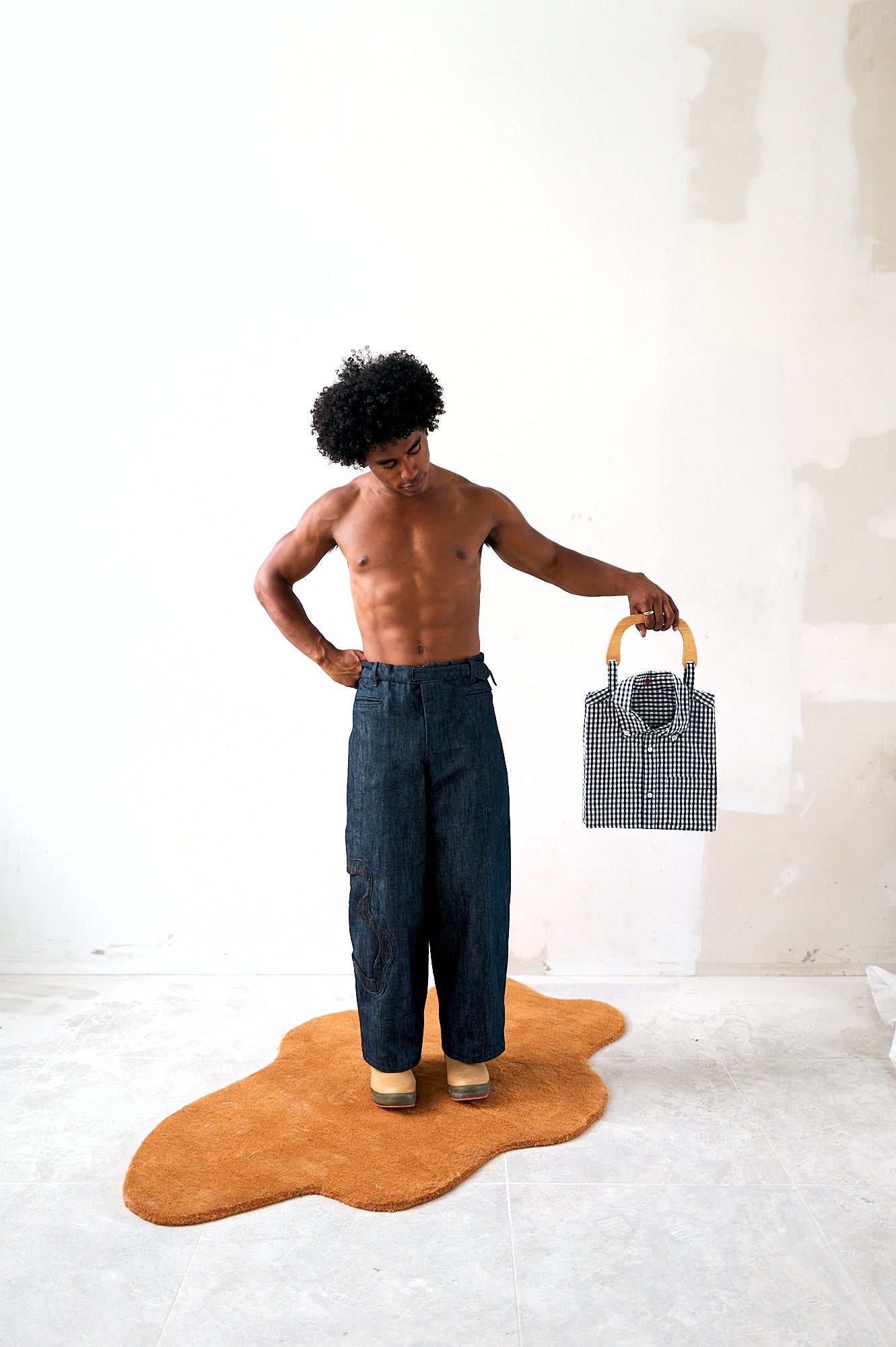 Made-To-Order ironwire Shirt Purse