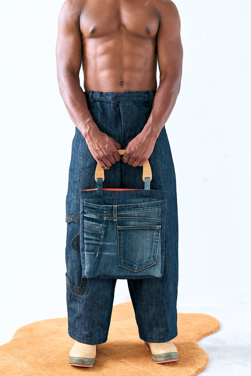 Made-To-Order ironwire Pants Purse