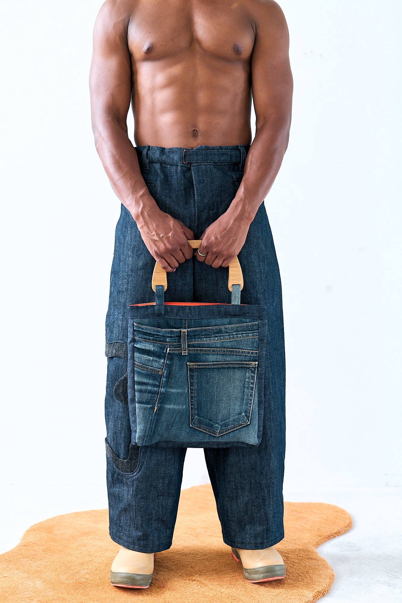 Made-To-Order ironwire Pants Purse
