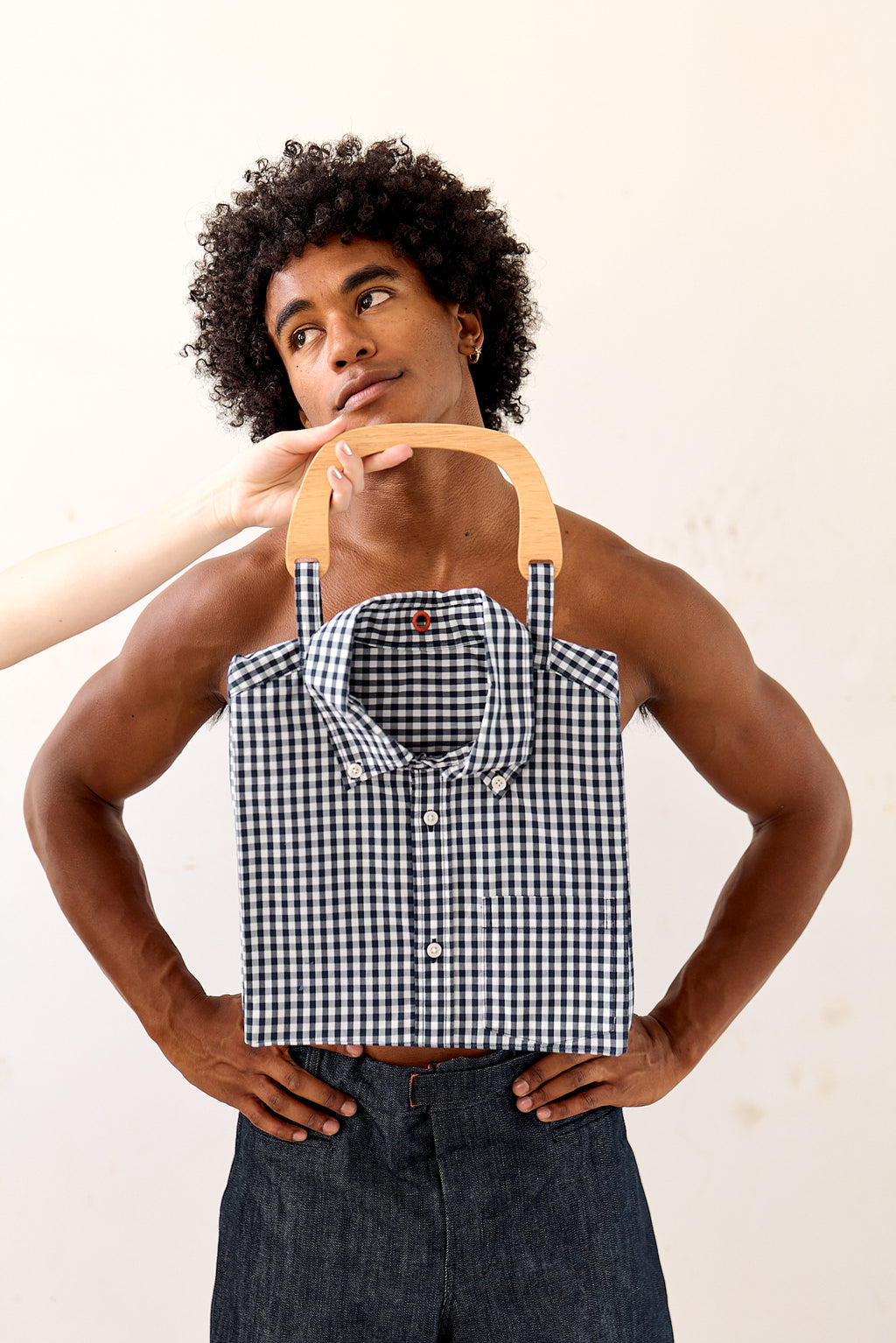 Made-To-Order ironwire Shirt Purse