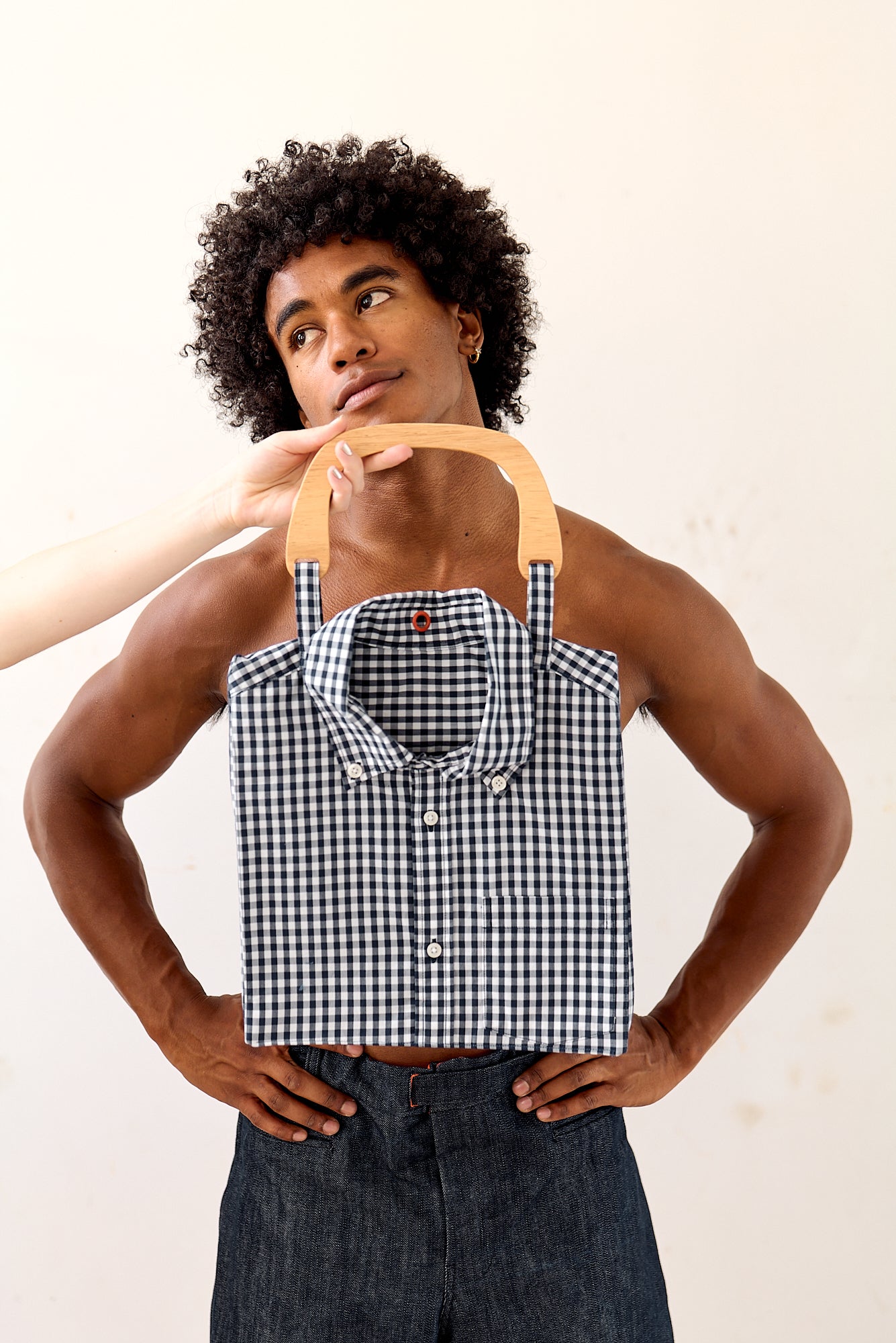 Made-To-Order ironwire Shirt Purse