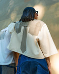 The Cropped Sand Tie Button-Down