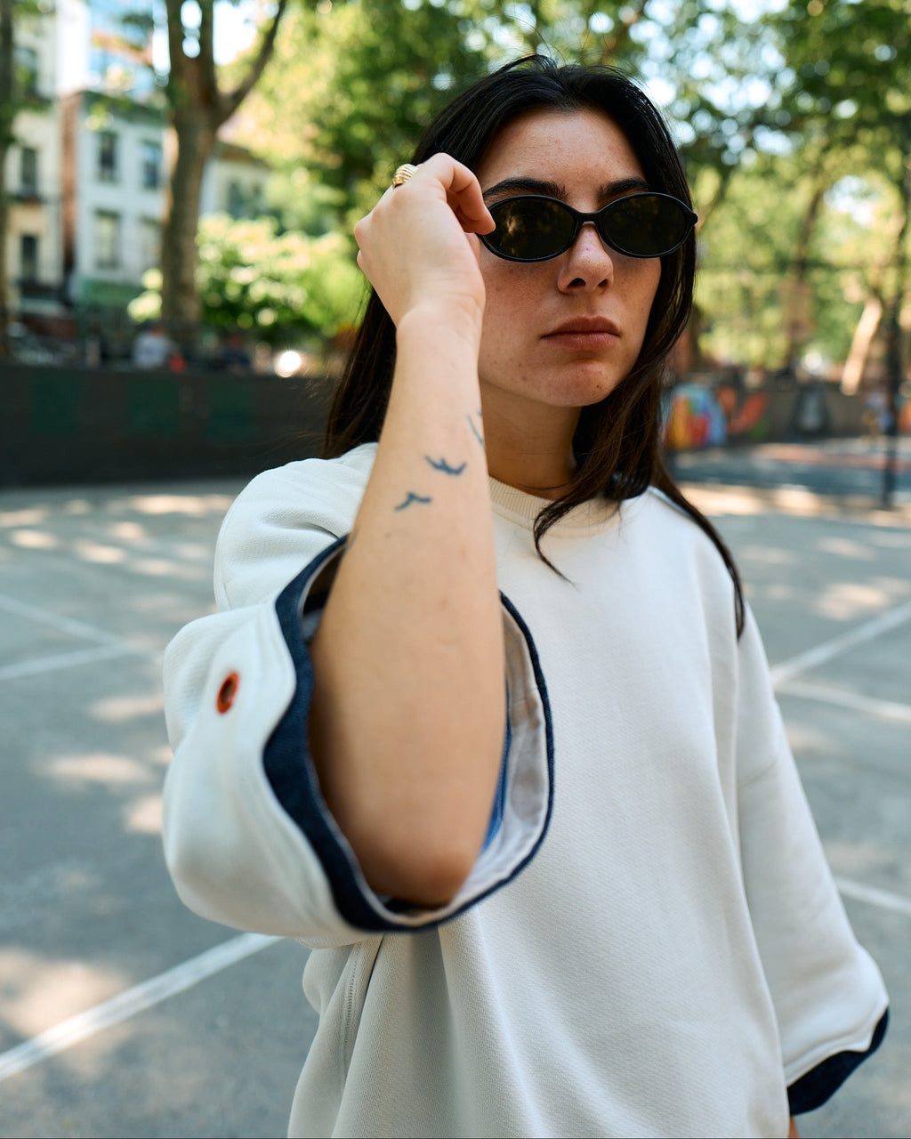 Short-sleeve Amoeba Crewneck