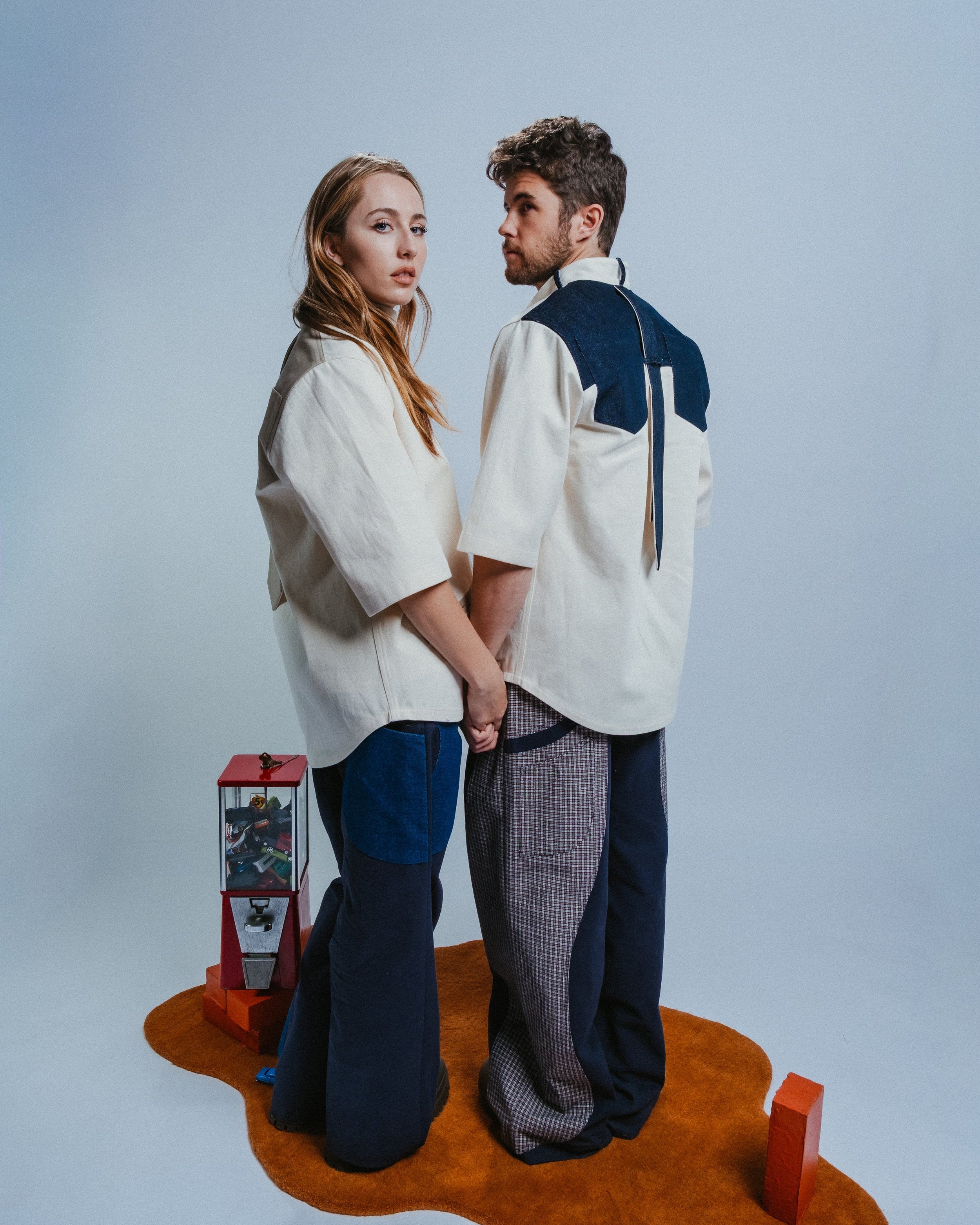 The Denim Tie Button-Down